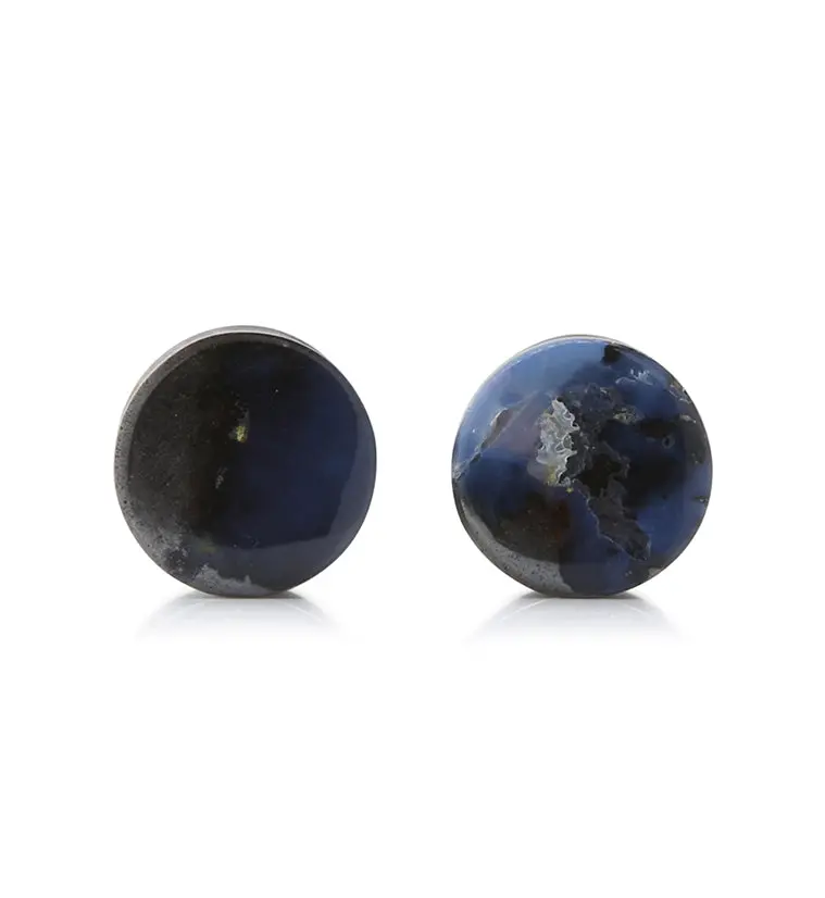 00G Boulder Opal Ear Plug – Unique 10Mm Organic Stone Gauge 1