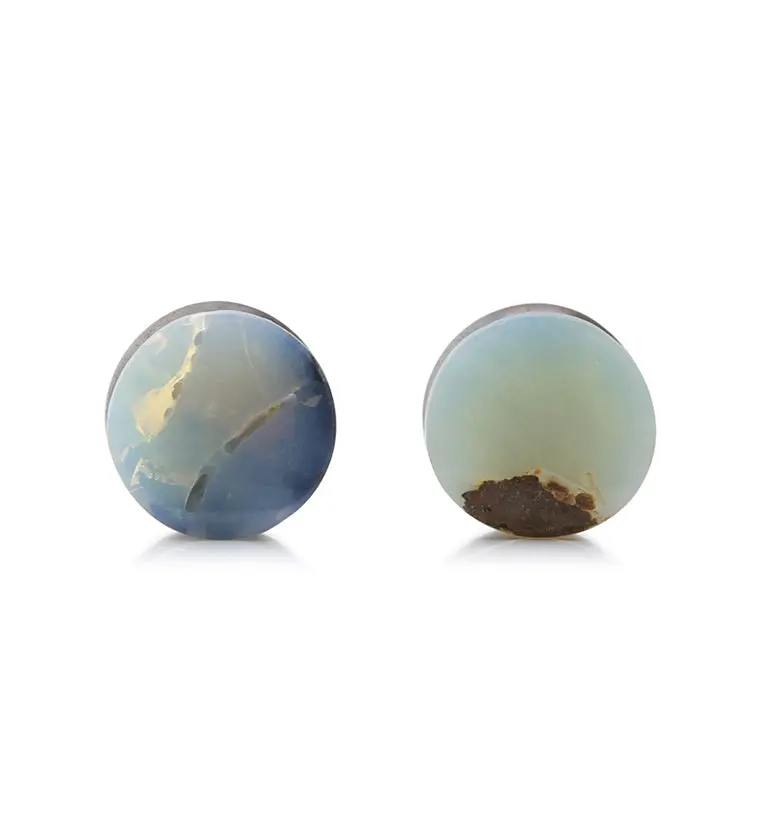 00G Boulder Opal Plug – Natural 10Mm Stone Tunnel (Variant A) 1