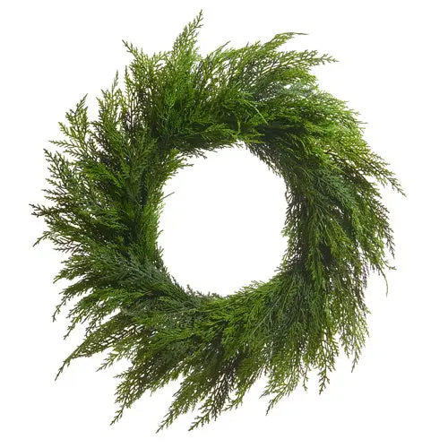24-Inch Natural Cedar Holiday Wreath 1