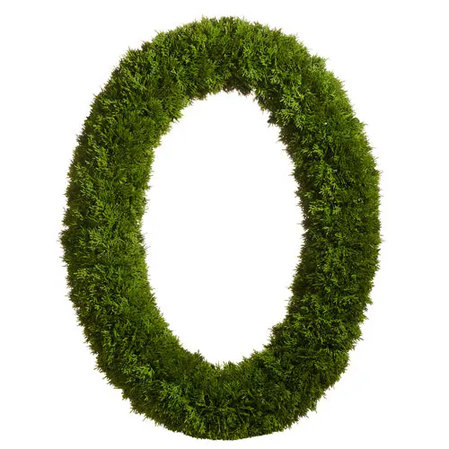 30.5-Inch Oval Cedar Wreath – In-Store Pickup Only 1