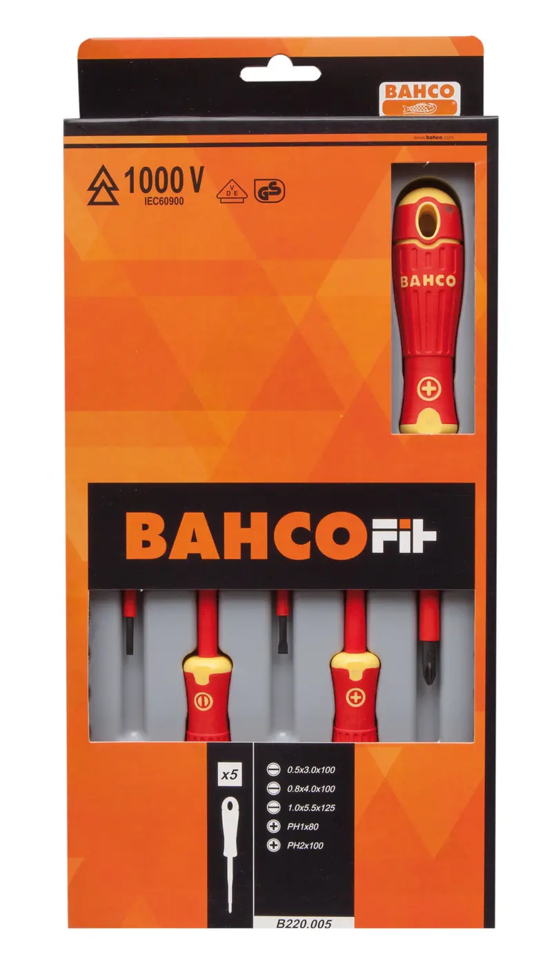5-Piece 1000V Insulated Screwdriver Set For Electrical Work 1