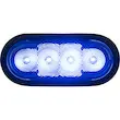 6-Inch Oval Led Strobe Light – Blue Leds, Clear Lens (Sl62Cb) 1