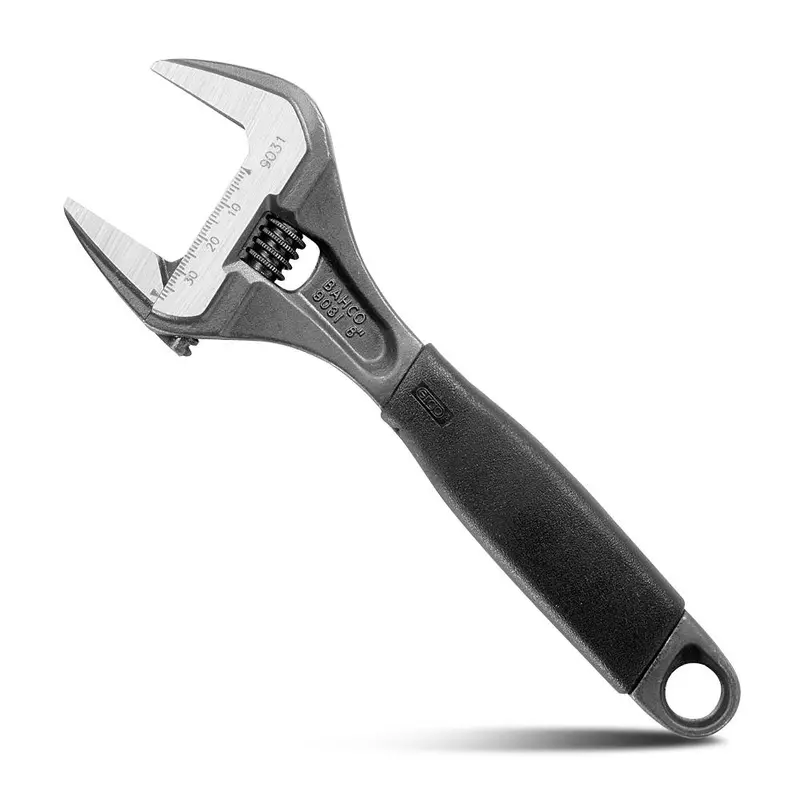 8-Inch Phosphated Adjustable Wrench With Warm Handle And 38Mm Extra-Wide Jaw 1