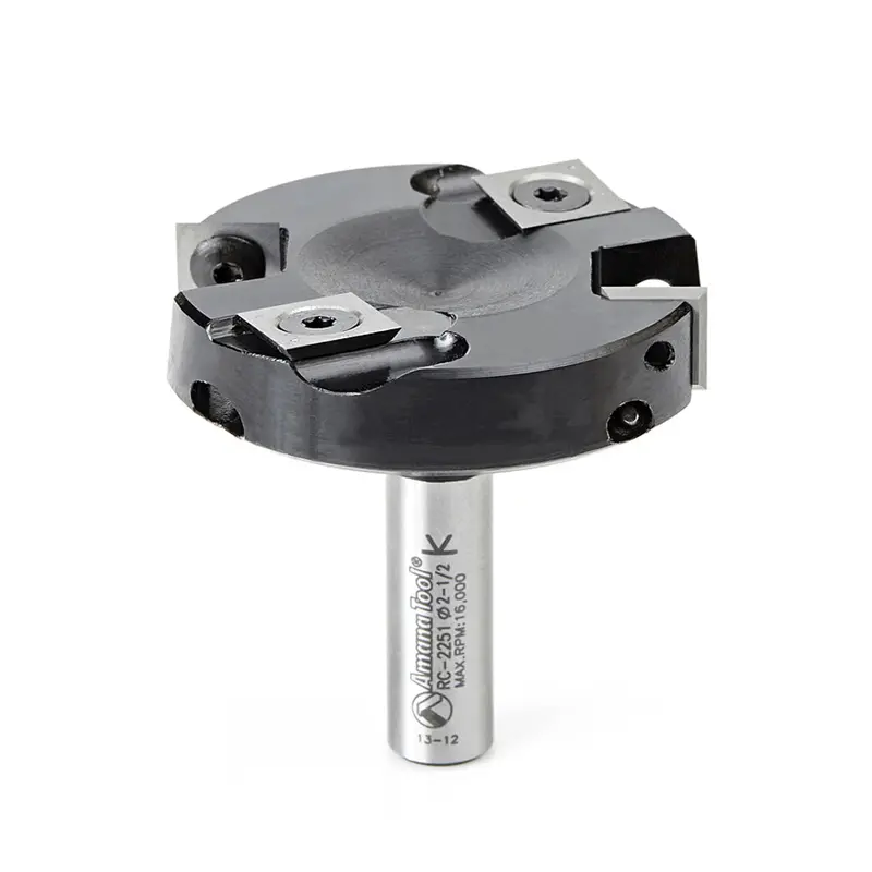Amana Carbide-Insert Surfacing Router Bit – 2-1/2" Diameter (Rc-2251) 1