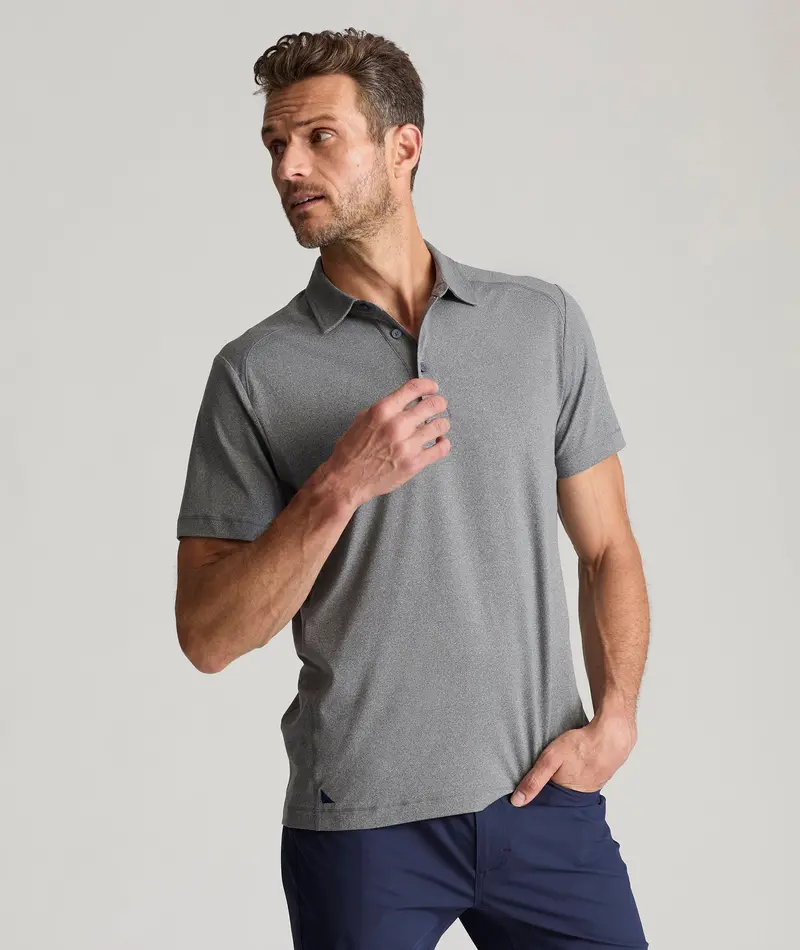 Athletic-Style Performance Polo With Ventilation 1