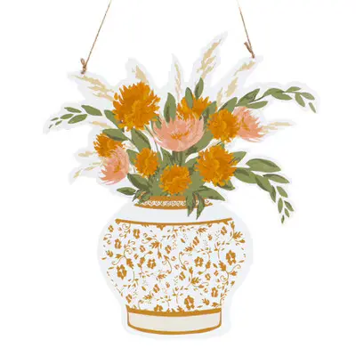 Autumn Floral–Inspired Decorative Door Hanger 1
