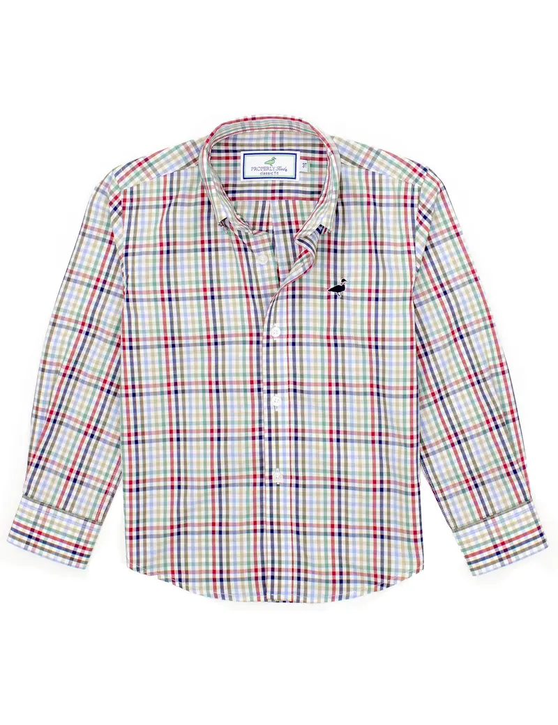 Autumn Trail Plaid Button-Down Shirt 1