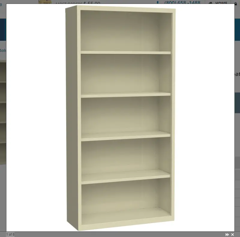 Basic Metal Bookcase – In-Store Purchase Only 1