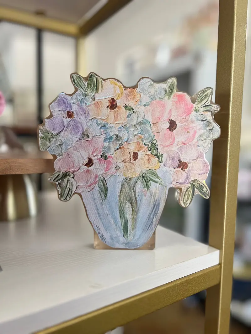 Bb Fulton Pastel Floral Acrylic Hair Clip 1