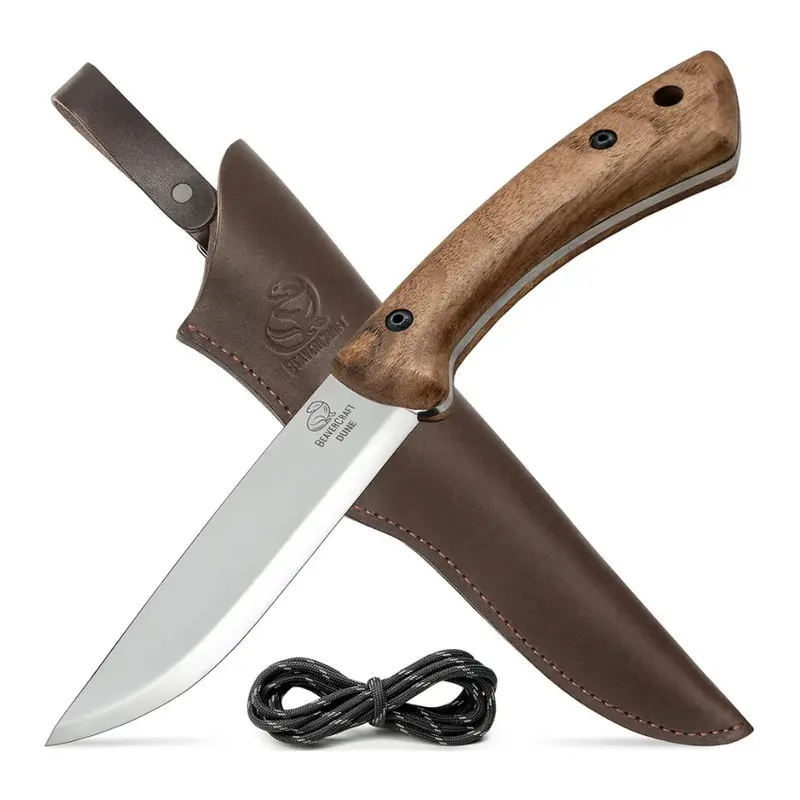 Beavercraft Dune Carbon Steel Bushcraft Knife – Ergonomic Handle (Model Bsh1) 1