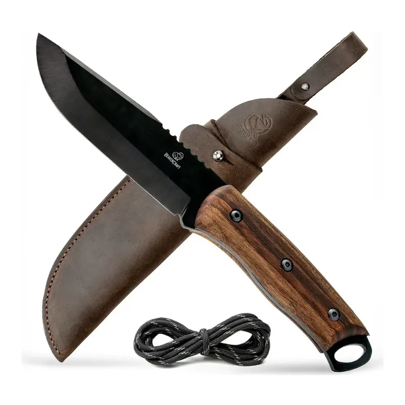Beavercraft Dusk Carbon Steel Bushcraft Knife – Refined Edge Geometry (Model Bsh4) 1