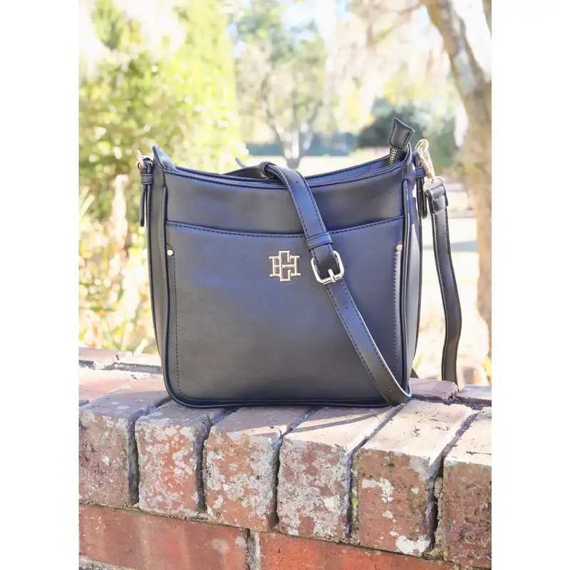 Bethany Black Crossbody Bag With Adjustable Strap 1