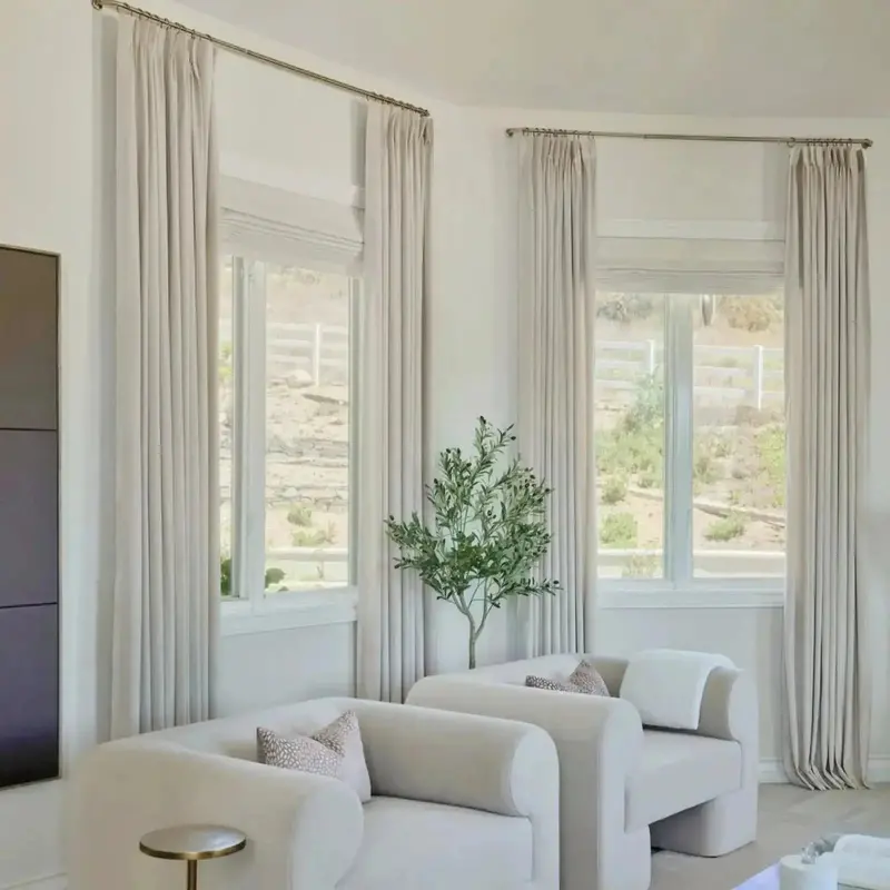 Birkin Velvet Pleated Window Curtains 1