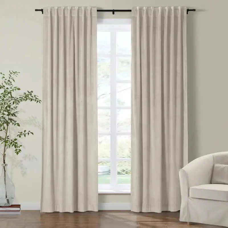 Birkin Velvet Soft-Top Curtain Panels 1