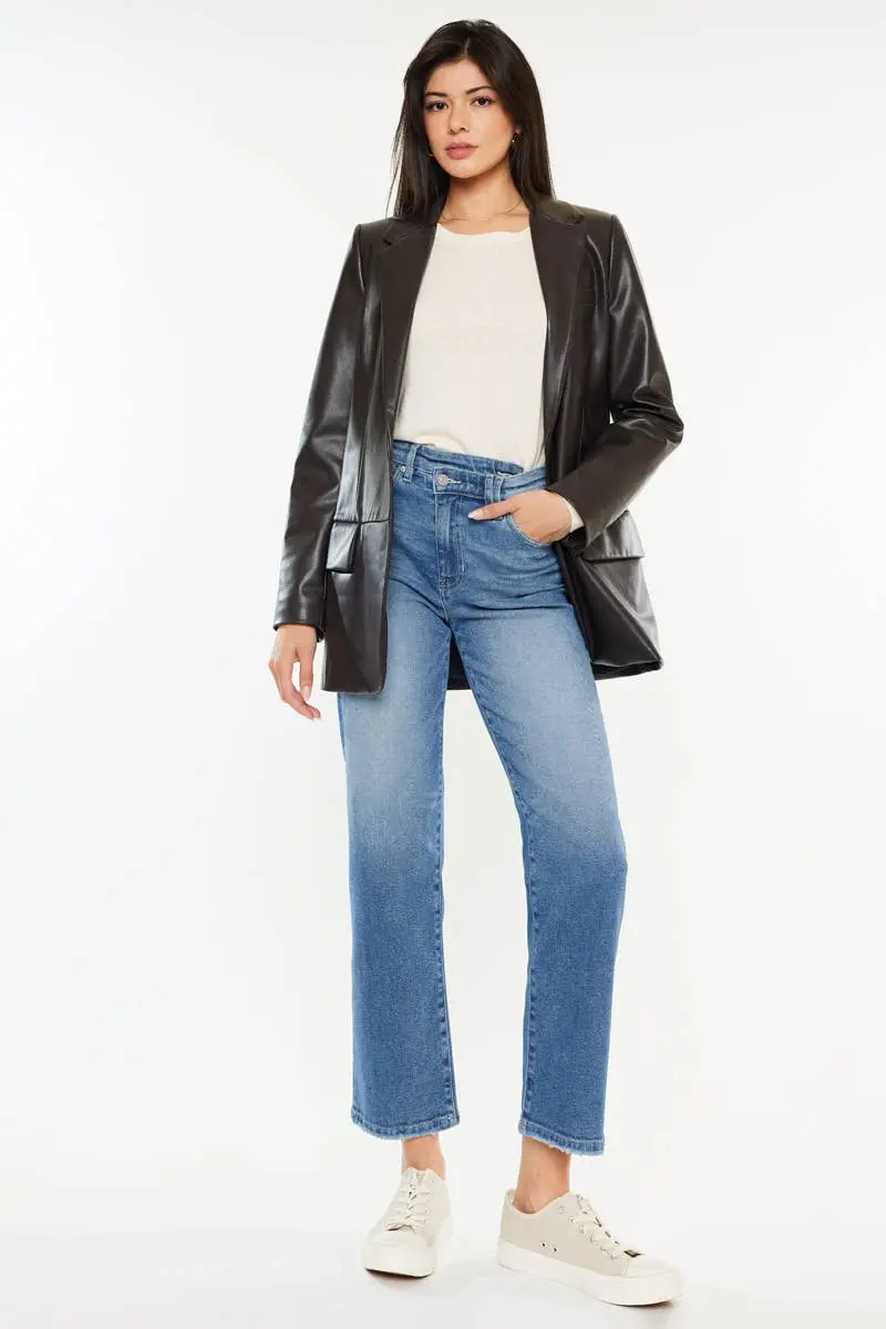 Birmingham Straight-Leg High-Rise Jeans – Kancan Collection 1