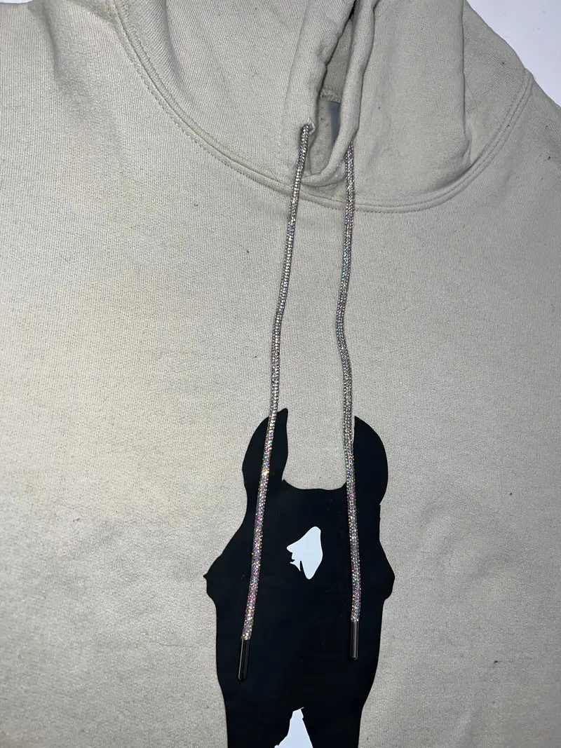Bling Hoodie – Optional Decorative Drawstring Upgrade 1