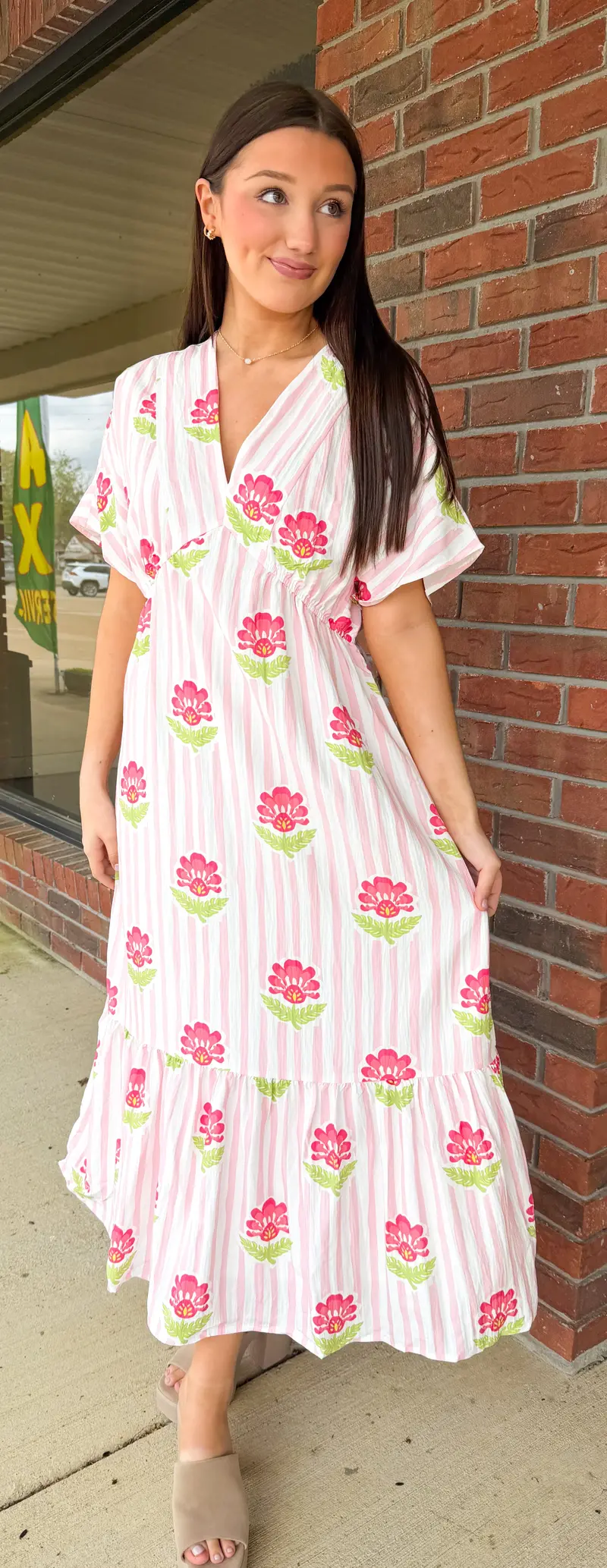 Blossom Breeze Midi Dress – Lightweight Floral Style 1
