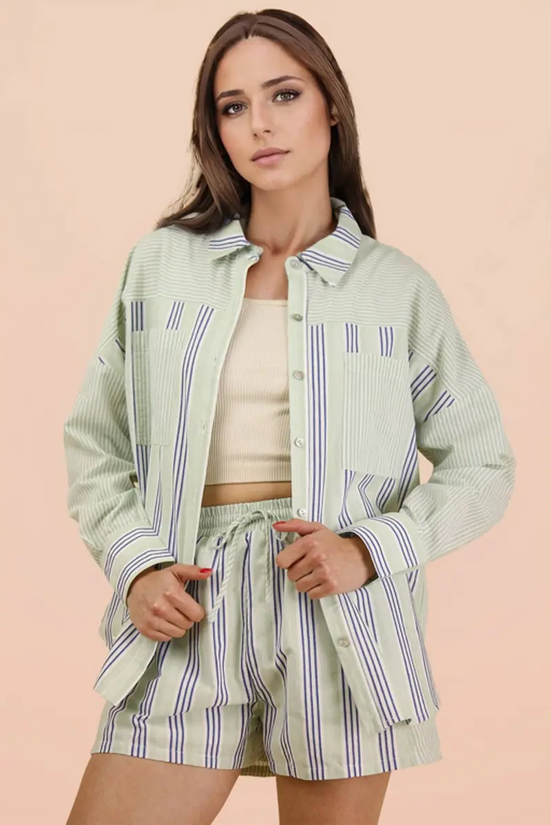 Blue And Sage Weekend Travel Set – Coordinated Essentials 1