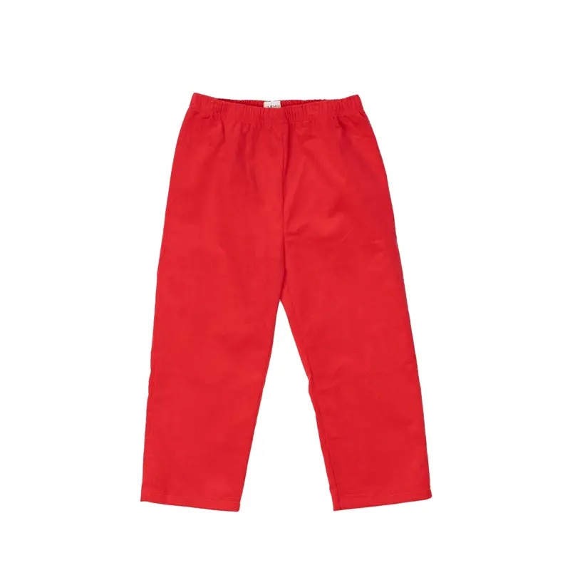 Boys' Corduroy Pants – Classic Red Hue 1