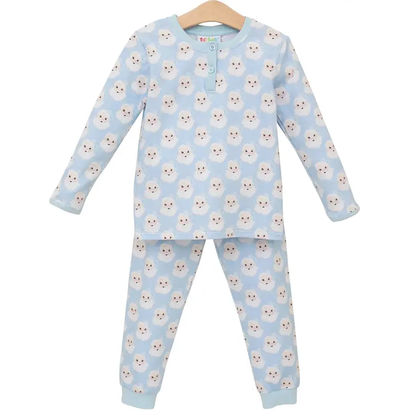 Boys' Jolly Santa-Themed Pants Set 1