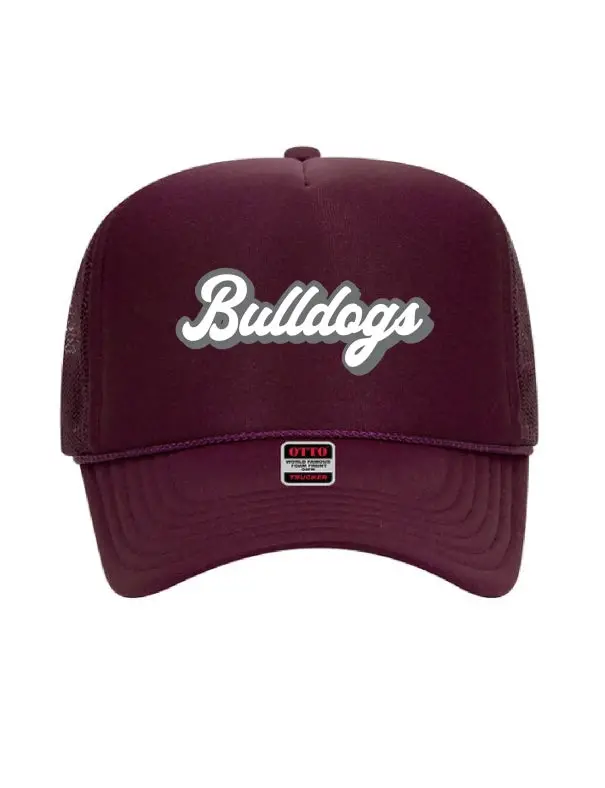 Bulldog-Embossed Trucker Cap 1