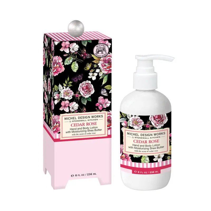 Cedar Rose Hand & Body Lotion – Warm Woody Floral Nourishment 1