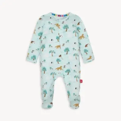 Central Bark Modal Footie For Comfortable Baby Sleepwear 1