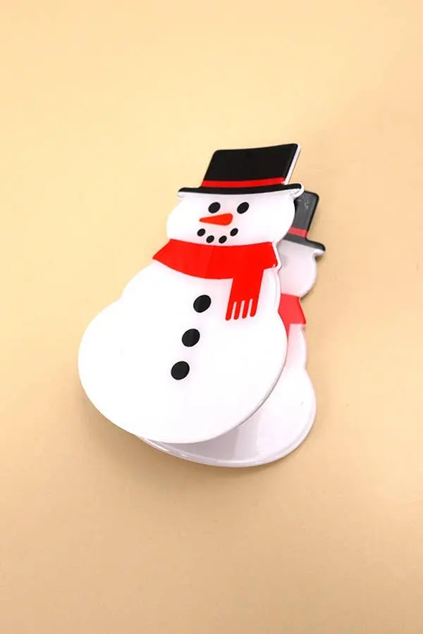 Charming Snowman Hair Claw Clip 1