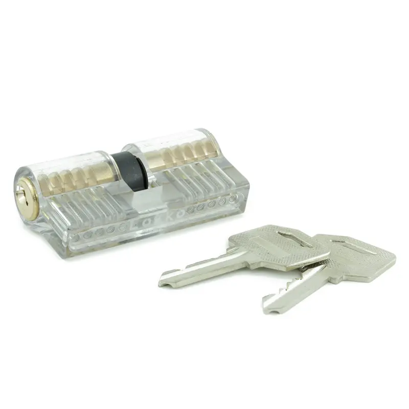 Clear Double-Sided Training Lock – Single-Pin Manipulation Practice Device 1