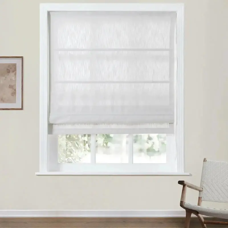 Cloe Cotton-Blend Cord Lift Roman Shade 1