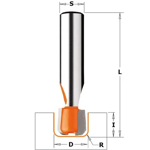 Cmt 25.4Mm Solid Surface Drainboard Router Bit For Corian – 1/2" Shank 1