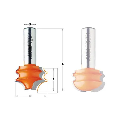 Cmt Concave Molding Router Bit – Full-Radius Profile, 1/2" Shank 1