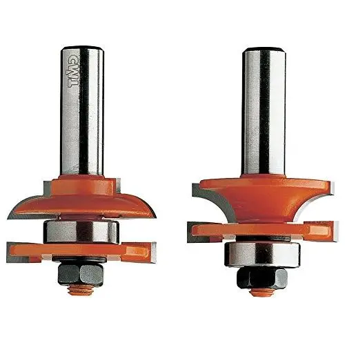 Cmt Rail & Stile Rounded Over Router Bit Set – Two 1/2" Profiles 1
