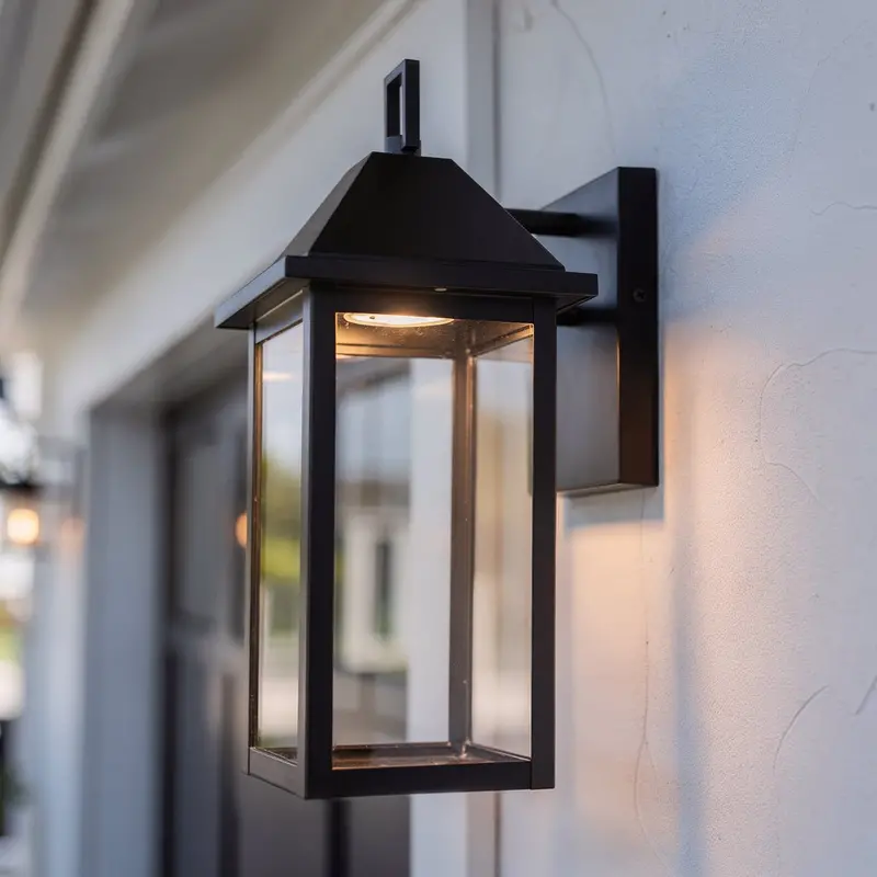 Colwyn Collection Black Mini Wall Sconce – 14" Tall Farmhouse Exterior Light 1