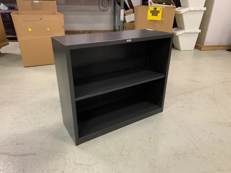 Compact Metal Bookshelf – 13" Deep × 35" Wide × 29" High 1