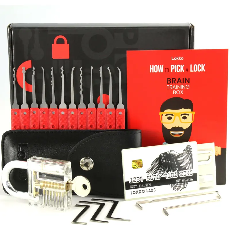 Comprehensive Lock Picking Starter Kit: Tools, Practice Locks, Guide & Spy-Themed Accessories 1