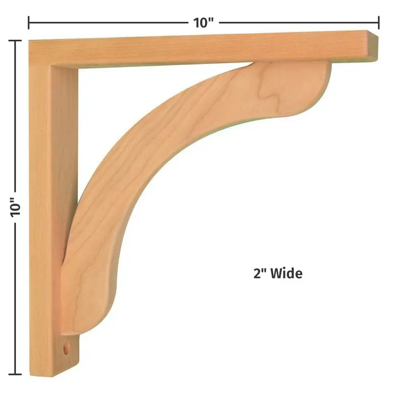 Concave-Profile 10-Inch Corbel With Pre-Installed Countertop Support 1
