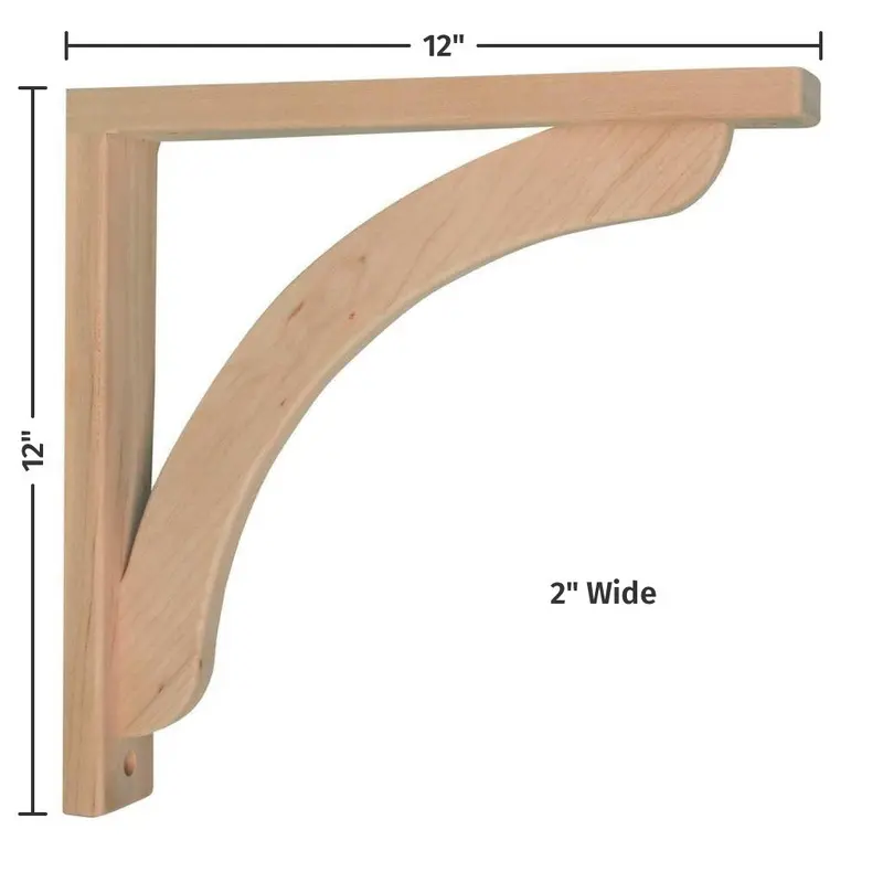 Concave-Profile 12-Inch Corbel With Pre-Installed Countertop Support 1