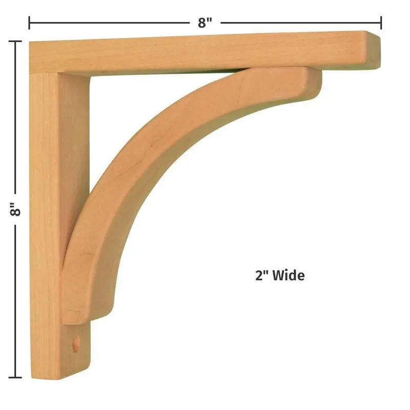 Cove-Profile 8-Inch Corbel With Integrated Countertop Mounting 1
