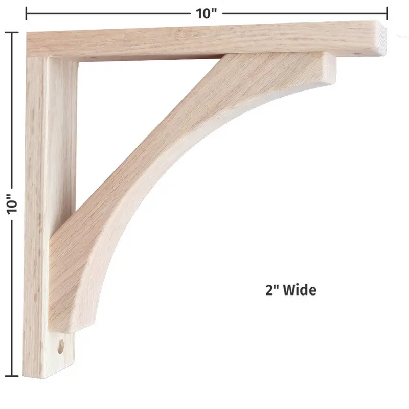Craftsman-Style 10-Inch Corbel With Pre-Installed Countertop Support 1