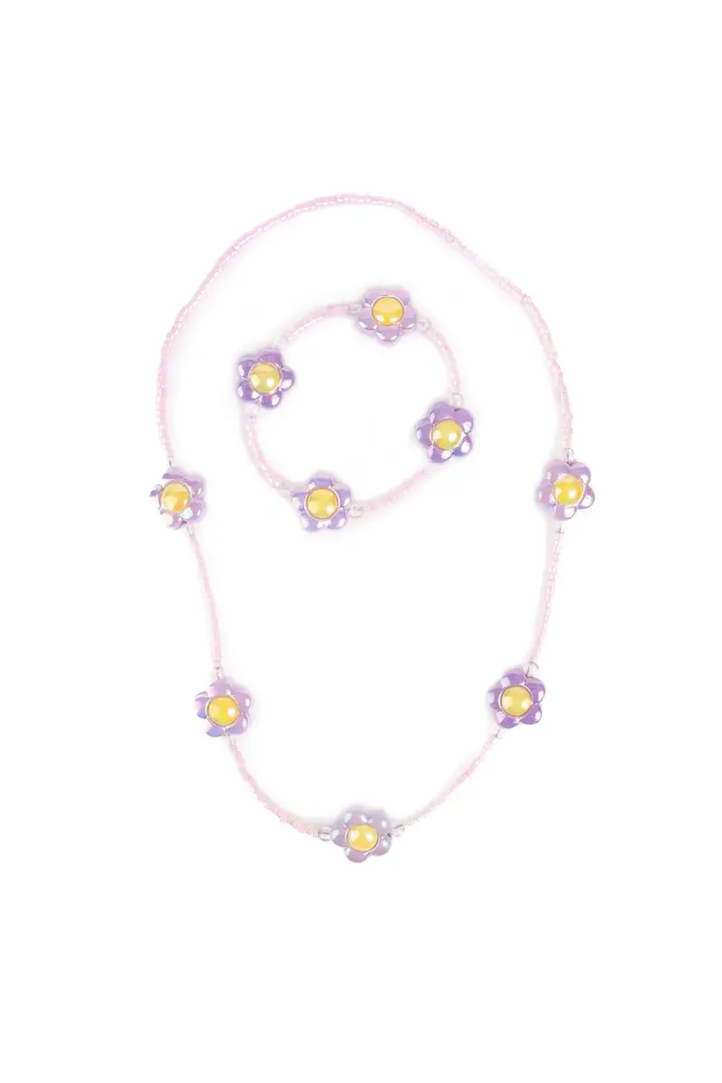 Crazy For Daisies Jewelry Set – Floral-Themed Matching Necklace & Bracelet 1
