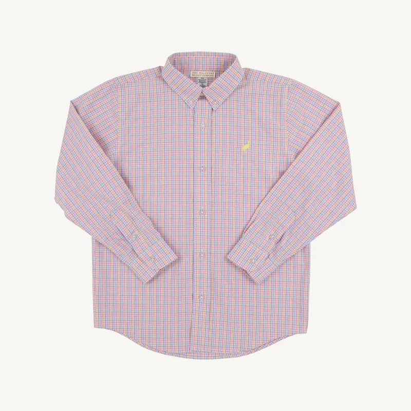 Dean’S List Dress Shirt – Woodstock Park Plaid And Lake Worth Yellow 1