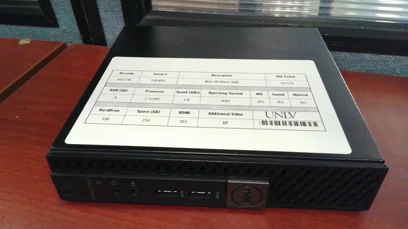 Dell Optiplex Micro Form Factor Computer 1