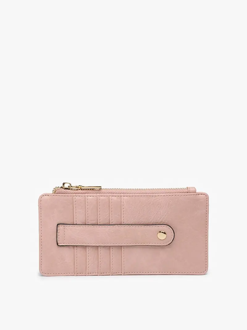 Dusty Pink Sleek Cardholder Wallet 1