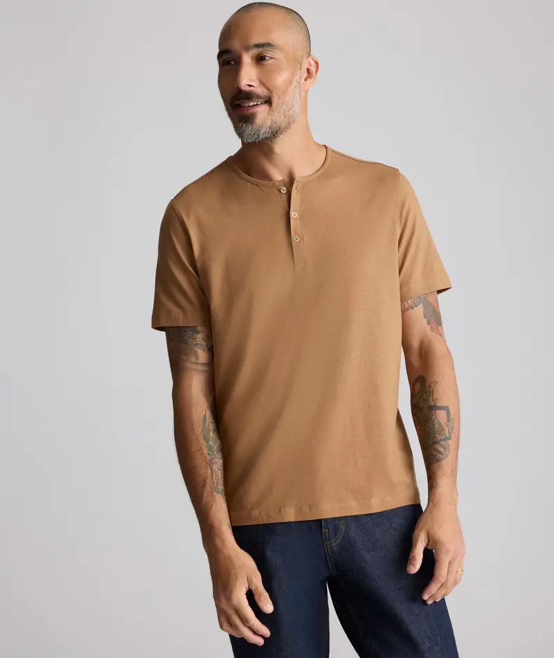 Ecosoft™ Organic Cotton Henley 1