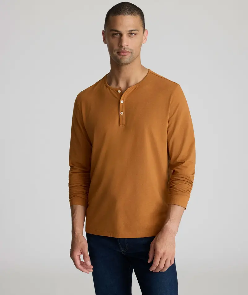 Ecosoft™ Organic Cotton Henley – Final Clearance 1