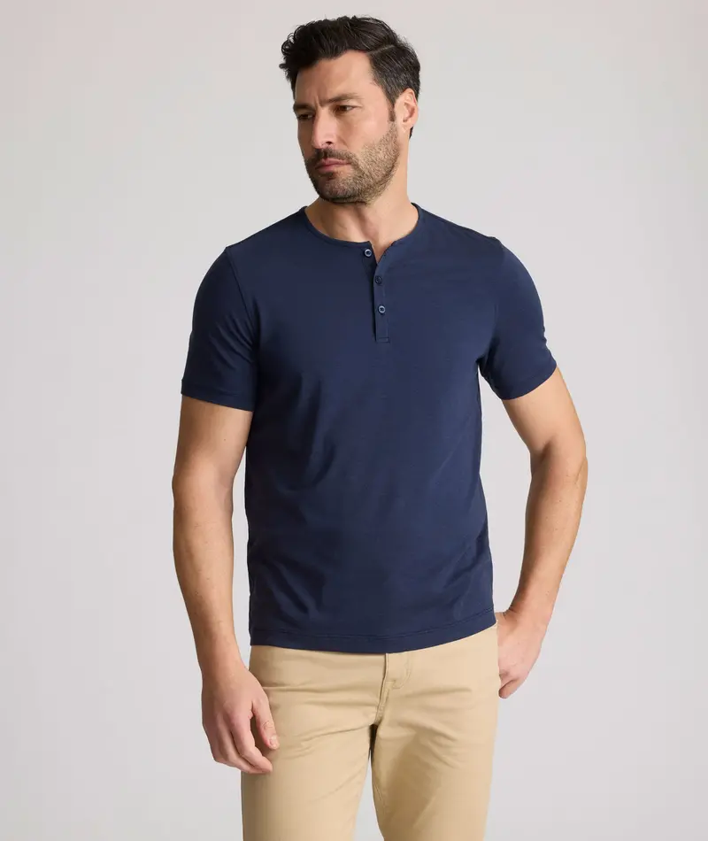 Ecosoft™ Short-Sleeve Henley – Style A 1