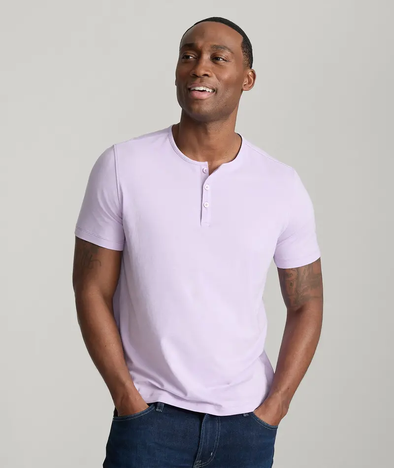 Ecosoft™ Sustainable Henley T-Shirt 1