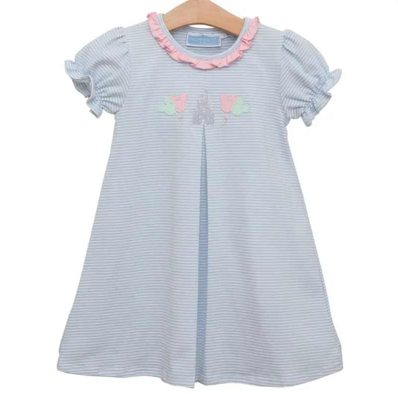 Enchanted Appliqué Short-Sleeve Dress 1