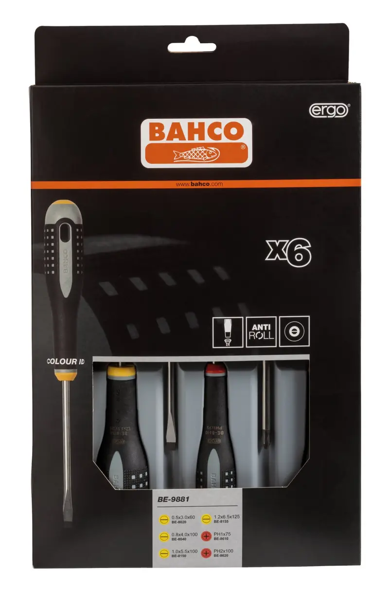 Ergonomic 6-Piece Screwdriver Set With Soft-Grip Handles 1